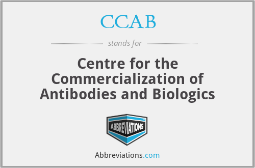 CCAB - Centre for the Commercialization of Antibodies and Biologics