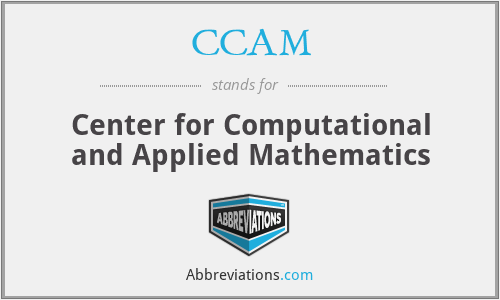 CCAM - Center for Computational and Applied Mathematics