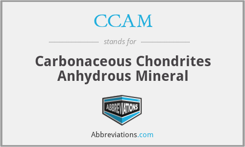 CCAM - Carbonaceous Chondrites Anhydrous Mineral