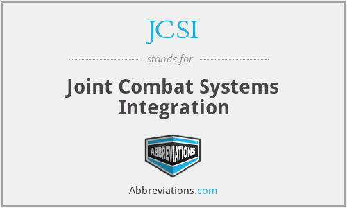 JCSI - Joint Combat Systems Integration