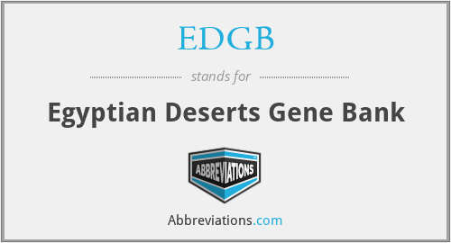 EDGB - Egyptian Deserts Gene Bank