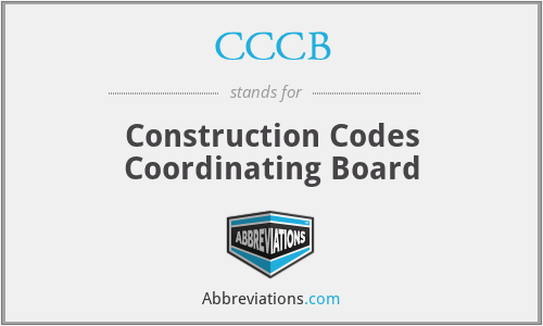 CCCB - Construction Codes Coordinating Board