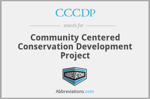 CCCDP - Community Centered Conservation Development Project