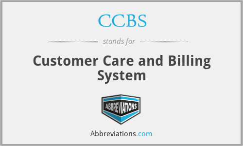 CCBS - Customer Care and Billing System