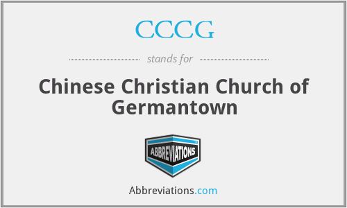 CCCG - Chinese Christian Church of Germantown
