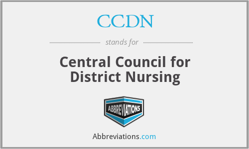 CCDN - Central Council for District Nursing