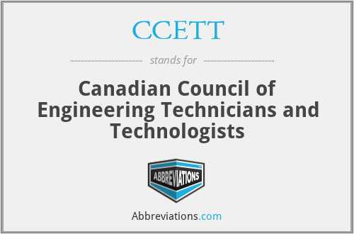 CCETT - Canadian Council of Engineering Technicians and Technologists