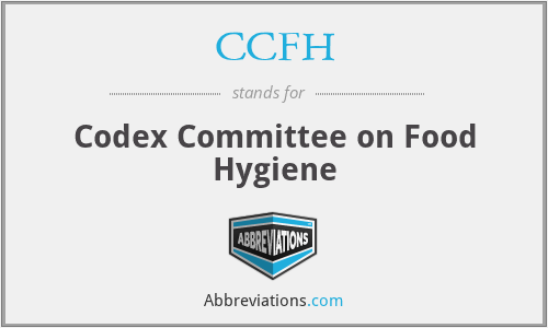 CCFH - Codex Committee on Food Hygiene
