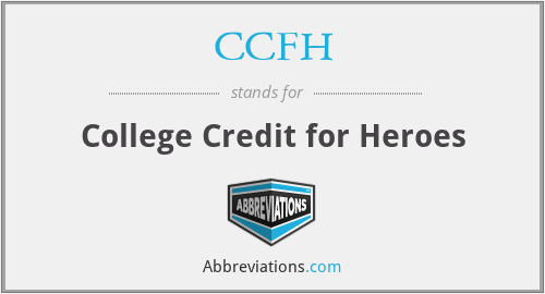 CCFH - College Credit for Heroes