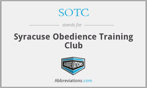 SOTC - Syracuse Obedience Training Club