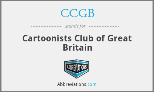 CCGB - Cartoonists Club of Great Britain