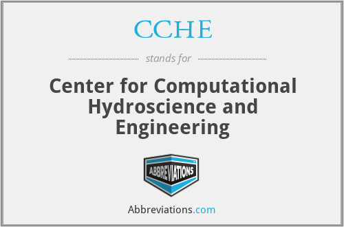 CCHE - Center for Computational Hydroscience and Engineering