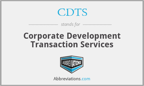 CDTS - Corporate Development Transaction Services