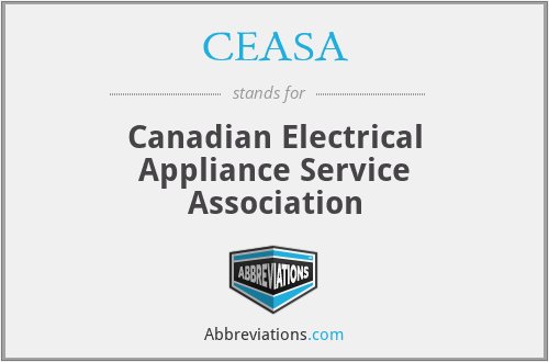 CEASA - Canadian Electrical Appliance Service Association