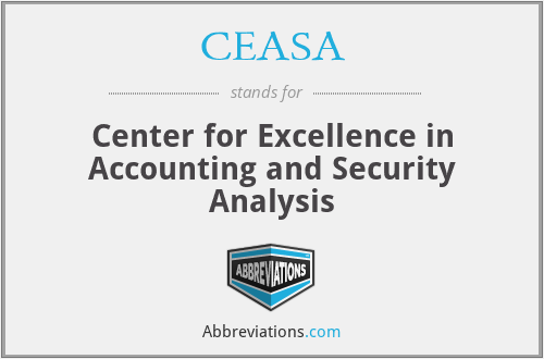 CEASA - Center for Excellence in Accounting and Security Analysis