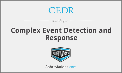 CEDR - Complex Event Detection and Response