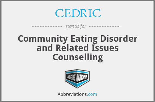 CEDRIC - Community Eating Disorder and Related Issues Counselling