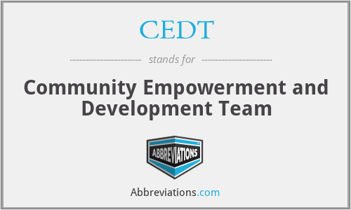 CEDT - Community Empowerment and Development Team