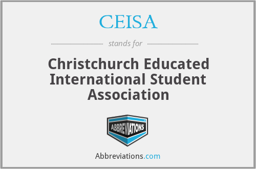 CEISA - Christchurch Educated International Student Association
