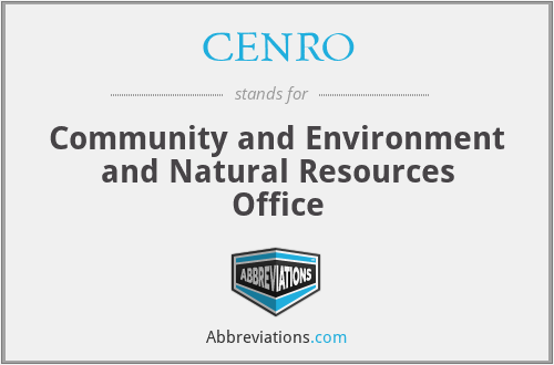 CENRO - Community and Environment and Natural Resources Office
