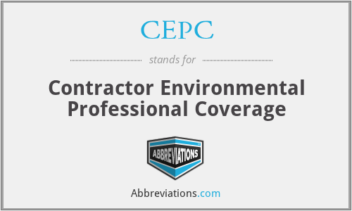 CEPC - Contractor Environmental Professional Coverage