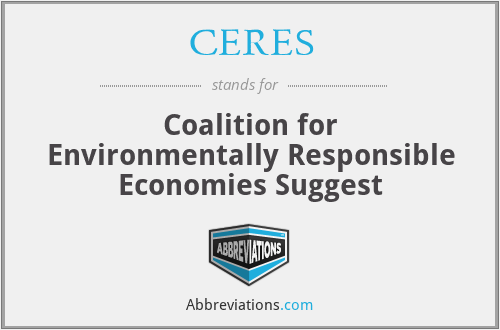 CERES - Coalition for Environmentally Responsible Economies Suggest