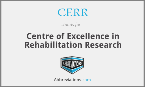 CERR - Centre of Excellence in Rehabilitation Research