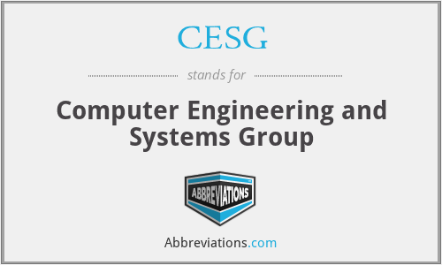 CESG - Computer Engineering and Systems Group
