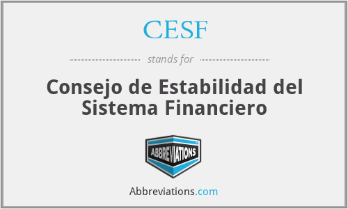 CESF - Consejo de Estabilidad del Sistema Financiero