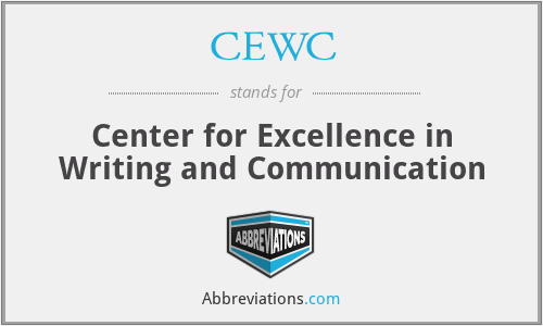 CEWC - Center for Excellence in Writing and Communication