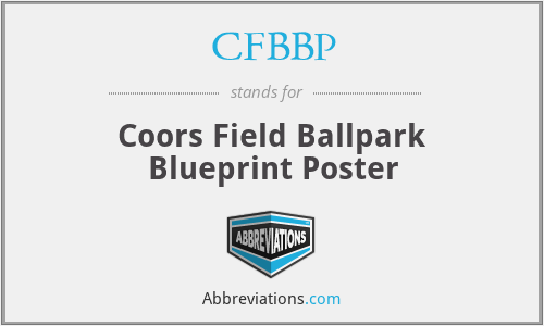 CFBBP - Coors Field Ballpark Blueprint Poster