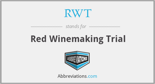 RWT - Red Winemaking Trial