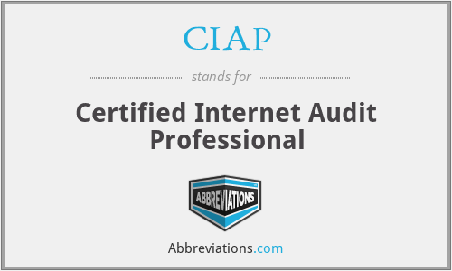 CIAP - Certified Internet Audit Professional
