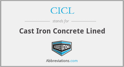 CICL - Cast Iron Concrete Lined