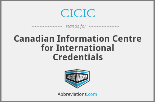 CICIC - Canadian Information Centre for International Credentials