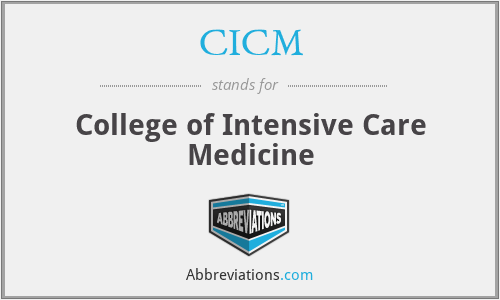 CICM - College of Intensive Care Medicine