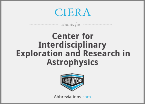 CIERA - Center for Interdisciplinary Exploration and Research in Astrophysics