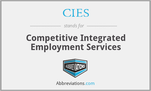 CIES - Competitive Integrated Employment Services