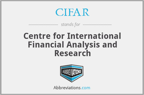 CIFAR - Centre for International Financial Analysis and Research