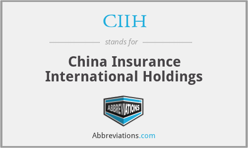 CIIH - China Insurance International Holdings