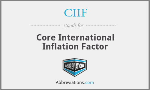 CIIF - Core International Inflation Factor