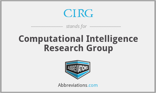 CIRG - Computational Intelligence Research Group