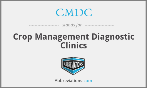 CMDC - Crop Management Diagnostic Clinics