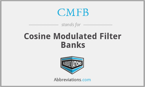 CMFB - Cosine Modulated Filter Banks