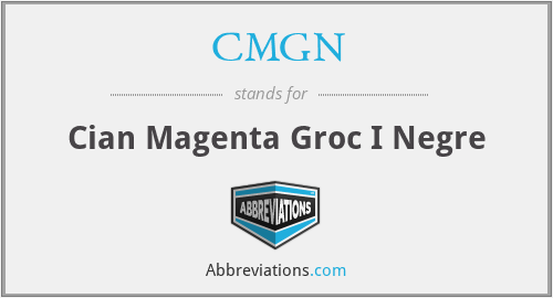 CMGN - Cian Magenta Groc I Negre