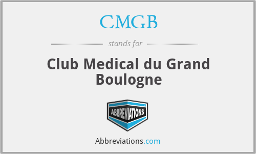 CMGB - Club Medical du Grand Boulogne