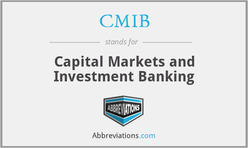 CMIB - Capital Markets and Investment Banking