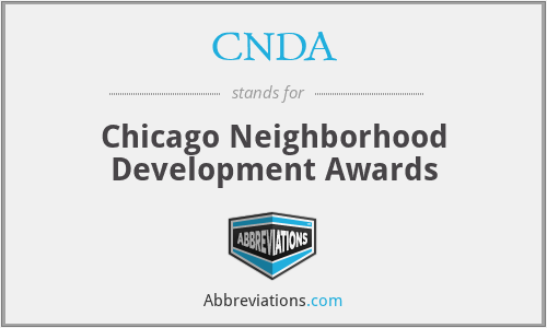 CNDA - Chicago Neighborhood Development Awards