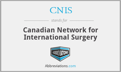 CNIS - Canadian Network for International Surgery