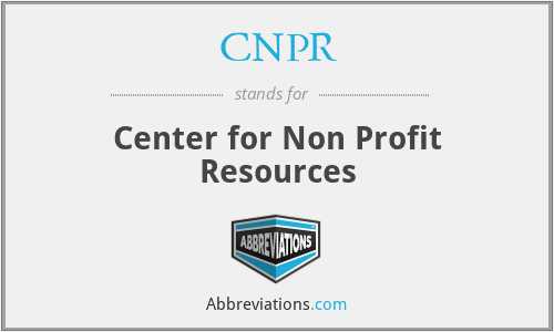 CNPR - Center for Non Profit Resources